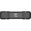 Накопитель SSD Silicon Power USB-C 500GB SP500GBUC3S72V1K DS72 1.8" черный USB-A, вид сверху