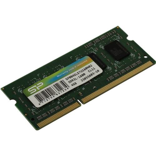 Модуль памяти Silicon Power <SP004GLSTU160N02> SO-DIMM DDR3 1x 4 Гб <PC3-12800>