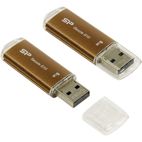 Флешка Silicon Power Secure G10 SP008GBUF2G10V1Z USB 8 ГБ Пароль