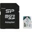 Карта памяти Silicon Power Elite SP064GBSTXBU1V21SP microSDXC UHS-I Class 1 (U1), Class 10 64 ГБ +microSD->SD адаптер, вид сверху