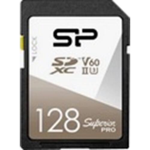 Карта памяти Silicon Power Superior Pro SP128GBSDXJV6V10 SDXC V60, UHS-II Class 3 (U3) 128 ГБ