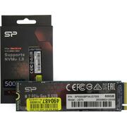 SSD Silicon Power UD70 <SP500GBP34UD7005> (500 , M.2, M.2 PCI-E, Gen3 x4, 3D QLC (Quad-Level Cell))