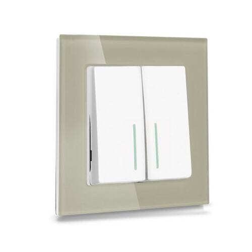 SBE-05br-Glass-FR-1 Рамка 1-местная стекло коричневая "Нептун" (SBE-05br-Glass-FR-1)