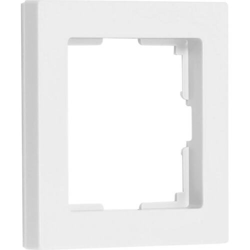 SBE-06w-Plastic-FR-1 Рамка 1-местная пластик белая "Нептун" (SBE-06w-Plastic-FR-1)