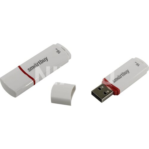 Флешка SmartBuy Crown Compact SB16GBCRW-W_С USB 16 ГБ