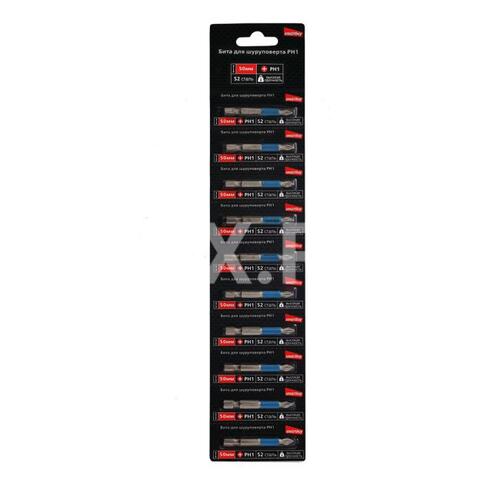 SBT-SCB-PH1-50p2 Бита для шуруповерта PH1 длина 50 мм, материал S2, Smartbuy tools