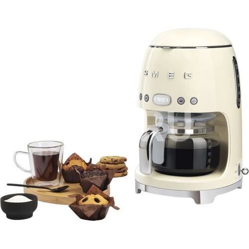 Капельная кофеварка,SMEG DCF02CREU, кремовый