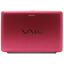 Ноутбук Sony VAIO VPC-W11S1R/P+VGP-AKW1-Pink (Intel Atom N280, 1 ГБ, 160 Гб HDD, WiFi, Bluetooth, 10"), вид сверху