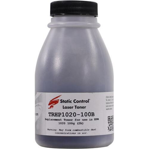 Тонер черный Static Control TRHP1020-100B