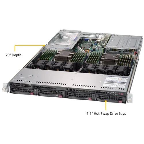 Серверная платформа 1U Supermicro SuperServer 6019U-TRT