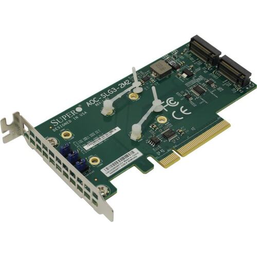 Адаптер для SSD M.2 Supermicro AOC-SLG3-2M2 PCI Express