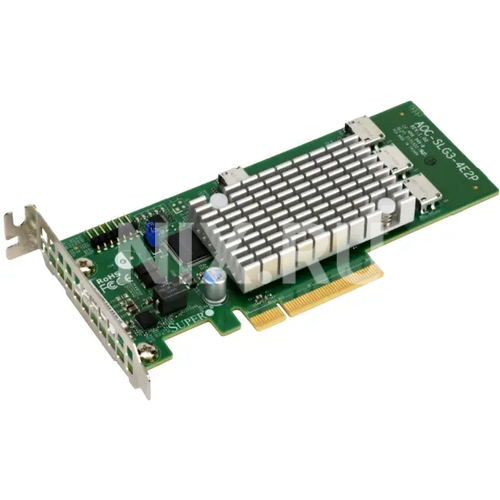 AOC-SLG3-4E2P SuperMicro Адаптер NVMe Supermicro PCIe 4P Switch AOC-SLG3-4E2P