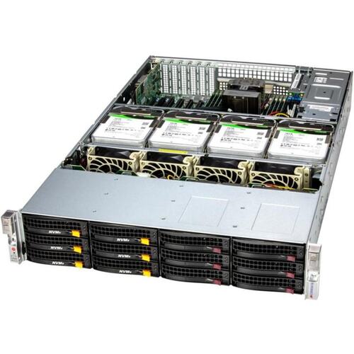 SSG-621E-ACR16H_empty Supermicro SuperStorage 2U Server noCPU(2) 4th/5th Gen(MCC carrier)/no DIMM(16)/TDP 270W/16x3,5/2