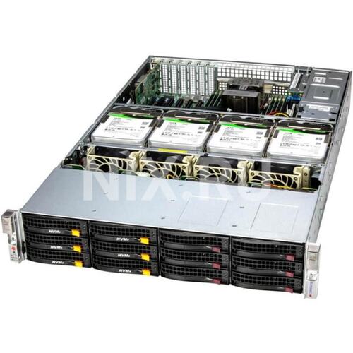 SuperMicro 2U SSG-621E-ACR16L_empty (LGA4677, C741, 4xPCI-E, SVGA, 16xHS SAS/SATA, 2x10GbLAN, 16DDR5, 1600W HS)