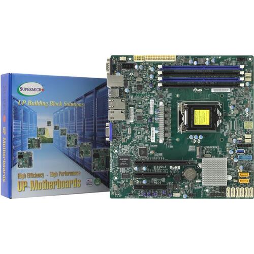 Серверная материнская плата Socket LGA1151 Supermicro X11SSH-F 4DDR4 ECC MicroATX