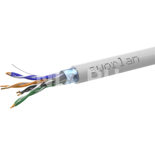 Кабель информационный Suprlan Premium 01-1012-2 кат.5E FTP 4 парыX24AWG PVC внутренний 305м серый