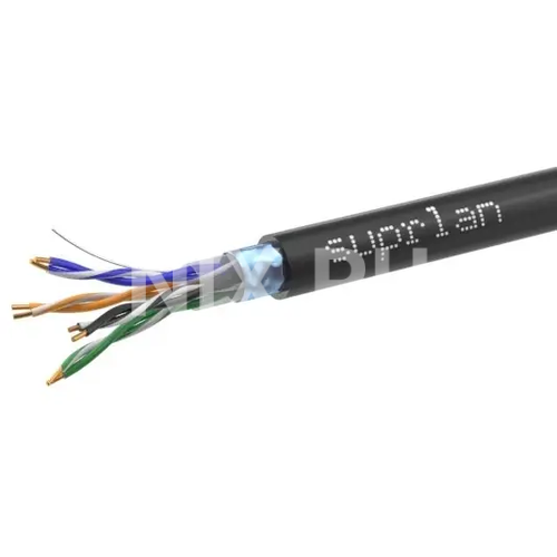 Кабель информационный Suprlan Standard 01-1028-1 кат.5E FTP 4 парыX24AWG PE внешний 305м черный