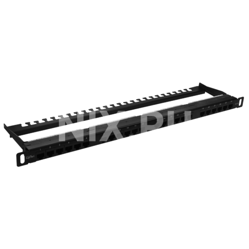 Патч-панель Suprlan 10-0404 19" 0,5U 24xRJ45 кат.5E UTP
