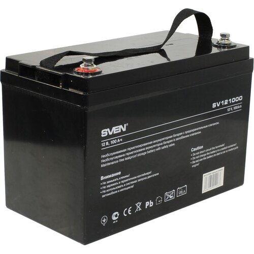 Аккумулятор для ИБП (батарея для UPS) SVEN SV121000 12В 100 Ач