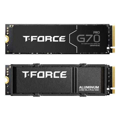 SSD M.2 TEAMGROUP T-FORCE G70 PRO 2TB (TM8FFH002T0C128) (w Aluminum Heatsink) / PCIe Gen4.0 x4, NVMe, M.2 Type 2280