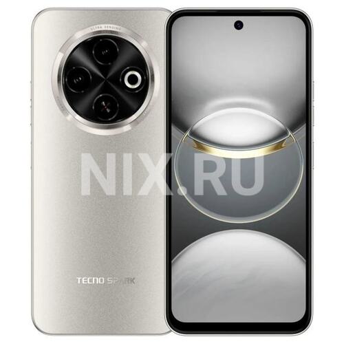 KL5N 128+4 TITANIUM GOLD Смартфон Tecno Spark 30C 128Gb 4Gb золотой 3G 4G 6.67" Android 14 48Mpix 802.11 a/b/g/n/ac NF
