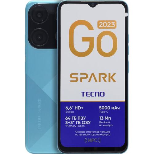Смартфон TECNO SPARK Go 2023 Uyuni Blue 64 Гб — купить в городе
