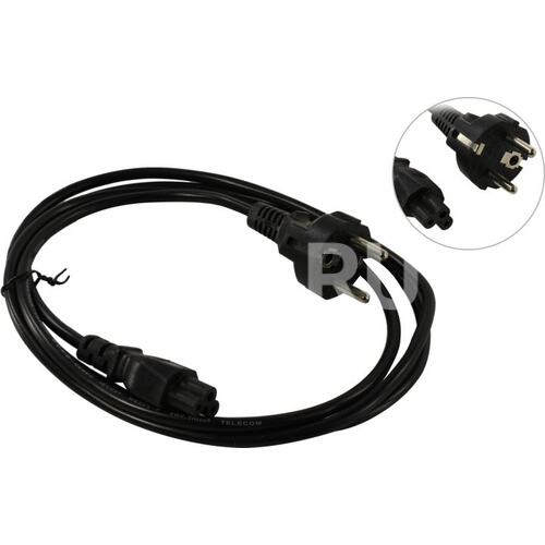 Кабель питания C5 ("Чебурашка" или "Микки Маус") - розетка 220V Telecom TP022-1.8-BK 1.8 м.