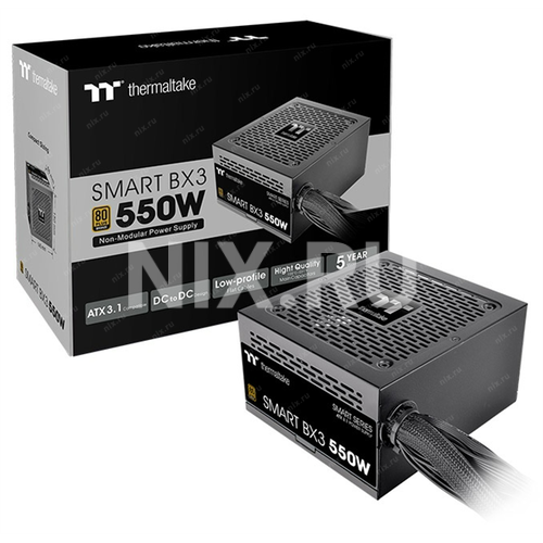PS-SPD-0550NNFABE-3 Thermaltake Smart BX3 550W, ATX 3.1, APFC, 12cm Fan, 80+ Bronze, Non Modular, Retail