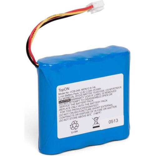 TopON TOP-MR770-14 для Moneual Rydis MR7700, R750. 12.8V 1400mAh Ni-MH. PN: 10J001026, TOP-MR770-14