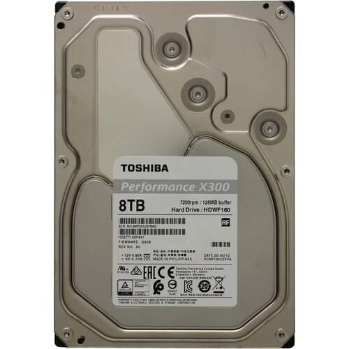 Жесткий диск 3.5" Toshiba X300 8 Тб X300 SATA 6Gb/s (SATA-III)