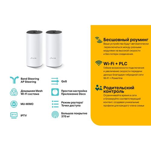 Точка доступа Powerline TP-LINK Deco P9 (2-PACK)