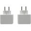 TP-LINK <TL-PA7017P KIT> Адаптер Powerline (PLC адаптер) (1 x 1 Гбит/с), вид сверху