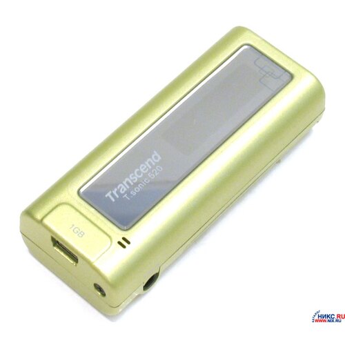 Аудиоплеер Transcend T.sonic 520 TS1GMP520C 1 Гб FM-тюнер Зеленый