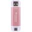 Накопитель SSD Transcend USB-C 512GB TS512GESD310P розовый USB-A, вид сверху