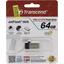 Флешка Transcend JetFlash 380S TS64GJF380S USB/USB microB OTG 64 ГБ, вид упаковки