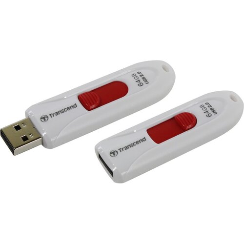Флешка Transcend JetFlash 590 TS64GJF590W USB 64 ГБ