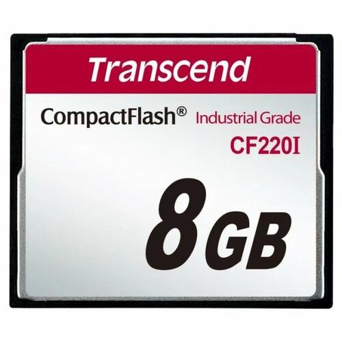 Transcend TS8GCF220I Промышленная карта памяти CompactFlash Transcend 220I, 8 Гб SLC, темп. режим от -40? до +85?