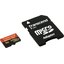Карта памяти Transcend Ultimate 600X TS8GUSDHC10U1 microSDHC 8 ГБ +microSD->SD адаптер, вид основной