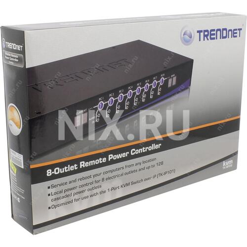 8-Outlet Remote Power Controller - TRENDnet TK-RP08
