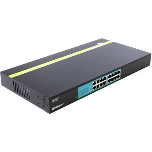 TRENDnet <TPE-T160> Управляемый коммутатор (16 x 100 Мбит/с, 16 портов IEEE 802.3at (PoE+))