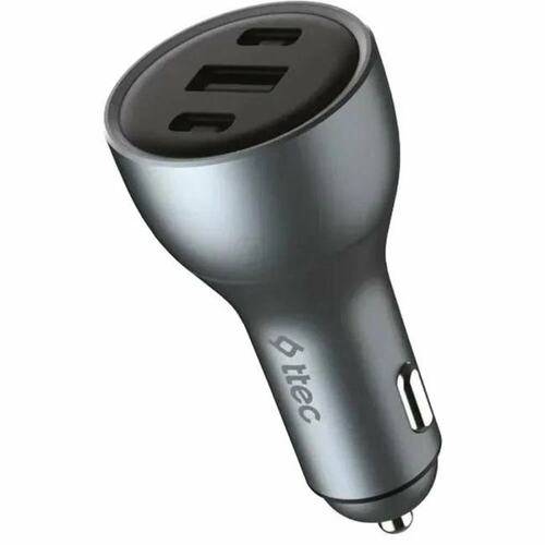 Зарядка USB-устройств от "прикуривателя" автомобиля TTEC SmartCharger Trio PD 130W Car Fast Charger 2 USB-C + USB-A