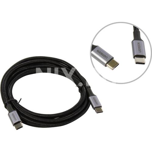 Ugreen US316 кабель в оплетке 2 м. USB 2.0 type C <-> type C