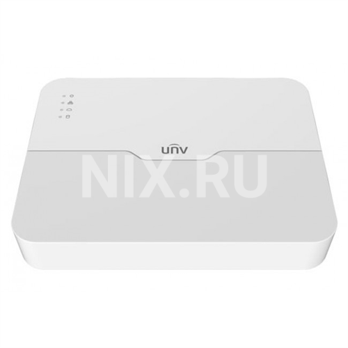 NVR301-08LS3-P8-RU Uniview Видеорегистратор IP 8-ми канальный 4K с 8 PoE портами; Входящий поток на запись до 64Мбит/с;