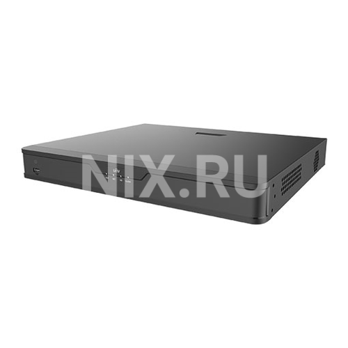 NVR302-16E2-P16 Uniview Видеорегистратор IP 16-ти канальный 4K с 16 PoE портами; Входящий поток на запись до 320Мбит/с;