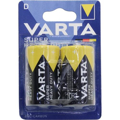 Батарейки D VARTA SUPERLIFE 2020 2 шт.