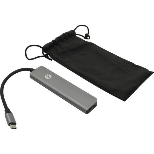 Док-станция USB Type C -> HDMI + USB Type A + CR VCOM CU4371