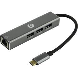 VCOM <DH311A> USB3.1 Hub  3 port, LAN, подкл. USB-C