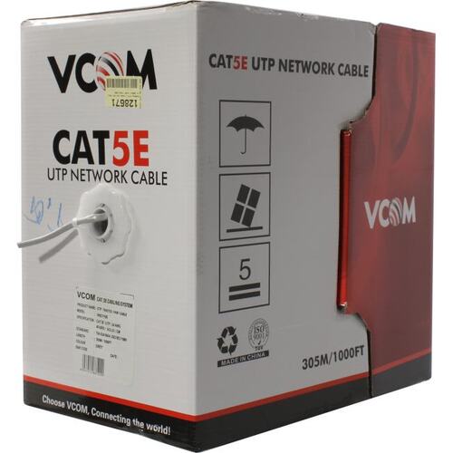 Кабель UTP VCOM VNC1100 Омедненный алюминий (CCA) 0.205 мм2 305 метров