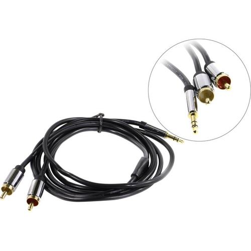 Кабель-переходник Jack 3.5 -> 2xRCA Vention P550AC150-S 1.5 м.