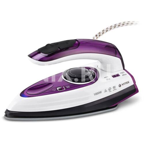 Утюг дорожный Vitek VT-8305 1000Вт белый/фиолетовый